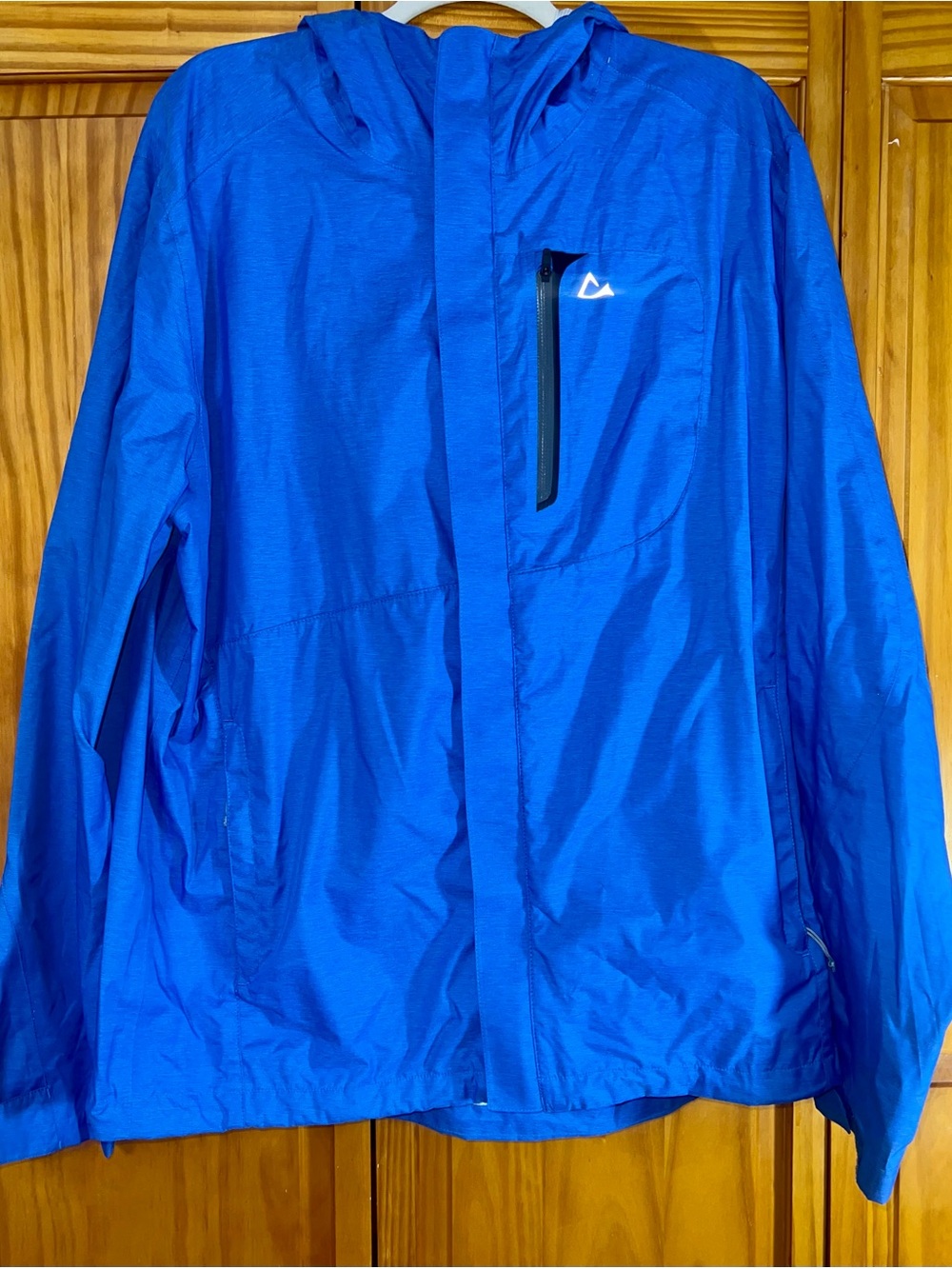 Paradox Bright Blue Hooded Rain Jacket